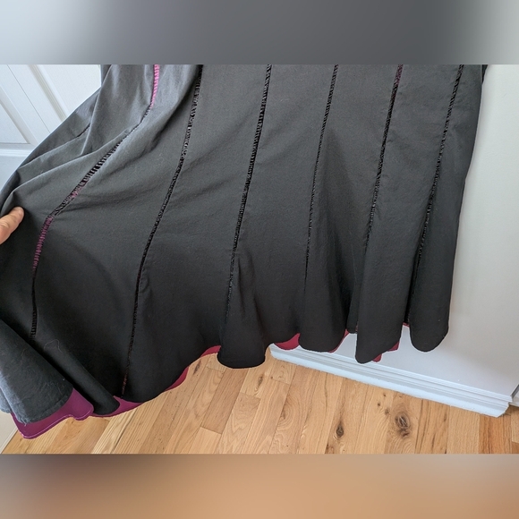 MXM Plus Size Women Dress Black And Purple Color Size 2X Back Zipper Formal - Picture 5 of 11